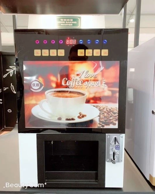 Moneta valdoma 8 karštos kavos pardavimo automatas