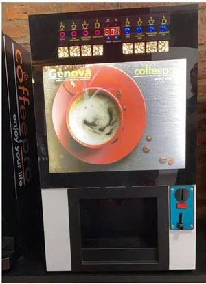 Karšto pardavimo pardavimo automatų kavos moneta valdoma